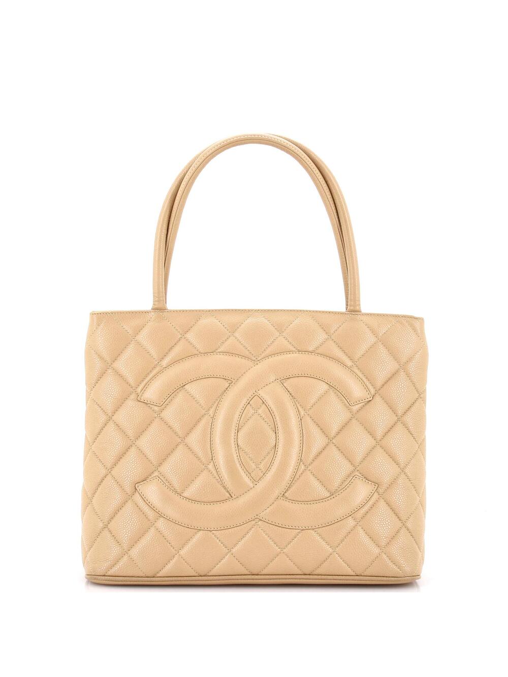 Chanel Medallion Tote Quilted Caviar #301161C18B